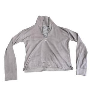 Athleta Pullover Womens XS Light Purple Quarter Zip Mock Neck Sweater Casual